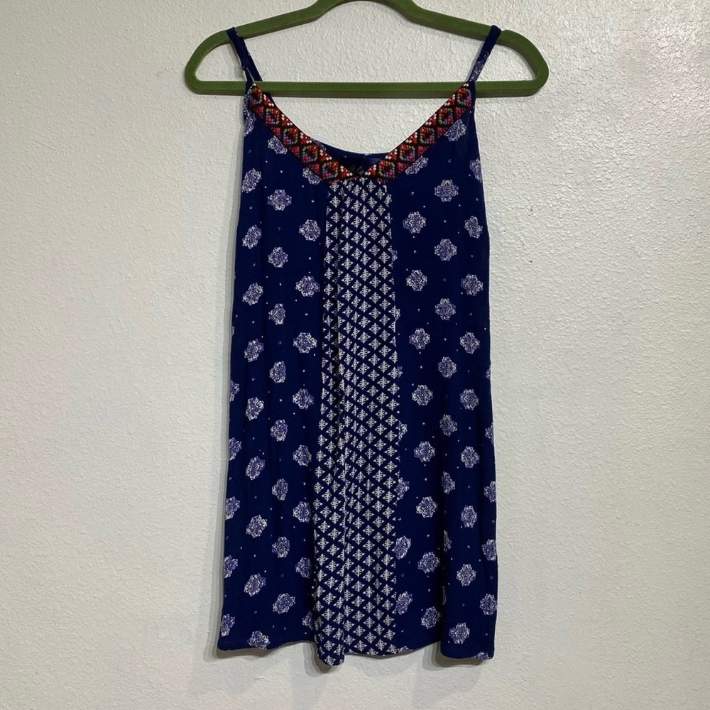 Blue Rain Navy Patterned Camisole